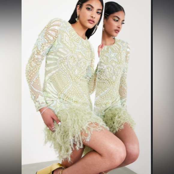 Light Green Sparkling Dress 🍐🥝 - Picture 7 of 7